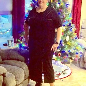 Black Velvet Holiday Dress